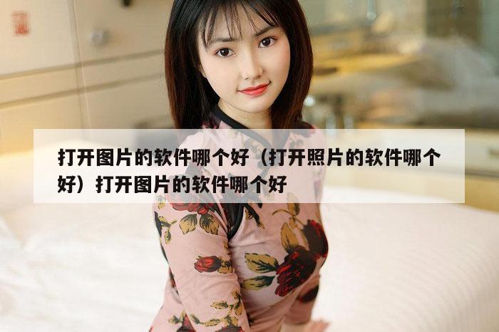 打开图片的软件哪个好(打开照片的软件哪个好)打开图片的软件哪个好